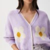 Daisy Jacquard Knit Cardigan - Image 3