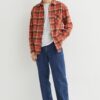 Relaxed Fit Plaid Flannel Shirt - Image 4